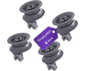 Vioks.pro Set di 4 rotelle per lavastoviglie Bosch 00611666 00165313 - Set di 4 rotoli di vimini per lavastoviglie Bosch accessori per cestello superiore lavastoviglie