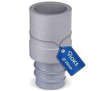 Vioks - Raccordo per tubo di scarico - In gomma - Con ugello di diametro 27 mm - Per tubo di scarico con diametro di 19 mm - Ideale per lavatrice e lavastoviglie