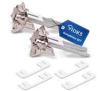 VIOKS Set di 2 cerniere per frigorifero Bosch Siemens 268698/00268698 - Set di montaggio per porta per frigorifero e congelatore di Bosch, Siemens, Constructa, Neff ecc