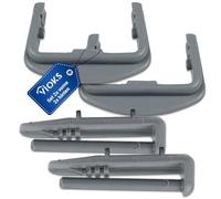 VIOKS Set di 2 fermate anteriori di ricambio per 481246279746 Beko 1887460200 Bаuknecht C00311326 e 2 fermate posteriori per binari come Beko 1880580400 per lavastoviglie