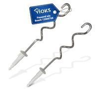 VIOKS Set di 2 ganci per impastare Bosch Siеmens 12009768 659779, ganci per miscelazione, set comodo per miscelatore Bosch CleverMixx ErgoMixx HomeProfessional Sportline myMix