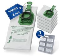 VIOKS Set di 6 sacchetti per aspirapolvere + 6 pezzi di ricambio per aspirapolvere Vorwerk - bastoncini profumati e sacchetti per aspirapolvere per aspirapolvere Kobold VK150 Vorwerk VK 140