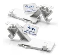 VIOKS Set di cerniere per congelatore, destra e sinistra, ricambio per AEG Electrоlux 2231128014 2231129012, cerniera per porta congelatore, frigorifero