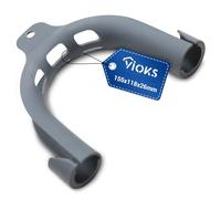 VIOKS Staffa per tubo di scarico a 180 gradi con arco in PVC - Supporto per lavatrice, tubo di scarico e tubo per lavastoviglie, asciugatrice