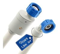 VIOKS Tubo per lavatrice Aquastop Tubo dell'acqua 3/4 pollici Tubo 1,5 m 25 °C - Tubo Aquastop Lavastoviglie/Aquastop Tubo Lavatrice - Lavatrice Accessori & Lavastoviglie