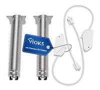 VIOKS Viva Balay Nеff Bоsch - Set di cerniere per porta 00754869 con molla per lavastoviglie Siеmens, colore nero, con corda, per lavastoviglie