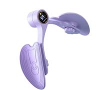 Viola 40 x 19,5 x 11 cm ABS fondo pelvico forte allenatore cosce girevole a 360 gradi Hip Trainer Smart Screen Display Family Fitness Muscolare - Esercizio regolabile per principianti