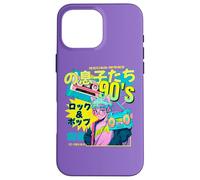 Viola 90s Retro Anime Catboy Giapponese Vaporwave Nostalgia Custodia per iPhone 16 Pro Max