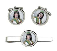 Viola Allen Gemelli E Set Fermo Cravatta