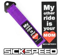 Viola Alto Forza da Corsa Traino Cinturino My Altri Ride Mamma Distintivo Toppa