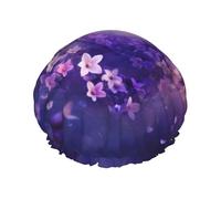 Viola Amore Cuffie da Doccia Donne Riutilizzabili Grande Cuffia da Doccia Uomo Quickdry Cura Capelli Lunghi Brevi Bagno