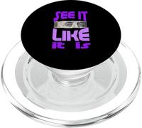 Viola Apri gli occhi Viola Grafica PopSockets PopGrip per MagSafe
