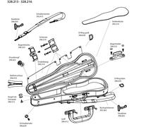Viola - Astuccio Sagomato Per Viola Liuteria Concerto - Cover Di Ricambio Ner...