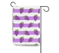 Viola Bianco A Righe Uva Frutta bandiere all'aperto & banner banner all'aperto per la decorazione del giardino 28x40 double sided