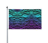 Viola Blu Verde Camouflage Zebra Stripes Stampa Indoor Outdoor Holiday Home Decorazioni Primavera Estate Autunno Inverno Bandiera Double Sided