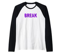 Viola Break The Mold Viola Grafica Maglia con Maniche Raglan