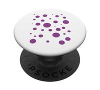 Viola Bubble Dalmata Cerchio Divertimento Astratto Halloween PopSockets PopGrip Adesivo