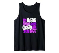 Viola Colore Hustle Ain't So Crazy Viola Grafica Canotta