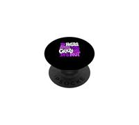 Viola Colore Hustle Ain't So Crazy Viola Grafica PopSockets PopGrip Adesivo