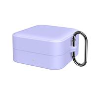 (Viola) Custodia protettiva in silicone flessibile per auricolari Timekettle W4, antiurto e antigraffio