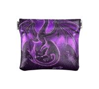 Viola Divine Drago di Modo Delle Donne Piccolo Cuoio Della Moneta Della Borsa Del Raccoglitore Portatile Mini Portafoglio per Le Donne para Mujer P