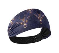 Viola Dorato Mistero Renna Raffreddamento carino fasce per le donne Testa elastica per le donne per lavare il viso Ciclismo Allenamenti Calcio