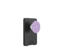 Viola e Bianco Retro Carino Astratto Forme Arte PopSockets PopWallet per MagSafe