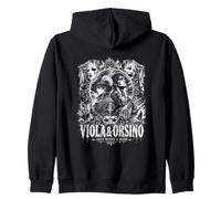 Viola E Orsino Amore Indossa Una Maschera Shakespeare Felpa con Cappuccio