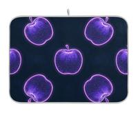 Viola Fluorescente Neon Frutta Riutilizzabile Piatto Mat 18x24 Rettangolo Grande Vassoio Scolapiatti Decorativo Home Decor Essentials