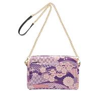 Viola Giapponese Zephyr Cherry Blossoms Moda Crossbody Borse Per Le Donne In Pelle Vegana Delle Donne Della Borsa A Tracolla Impermeabile A Tracolla Borse