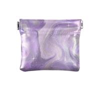 Viola Gradiente Acqua Ondulazione Donna Piccolo Portafoglio In Pelle Portamonete Fancy Mini Portamonete Borse per Uomo Donna Viaggio, Ondulazione dell'acqua sfumata viola, 1 size