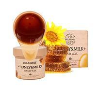 VIOLA HOUSE Maschera Esfoliante per Mani - Cera Peeling Trattamento Intensivo per Mani Screpolate, Secche e Invecchiate | Idratazione Profonda con Miele & Latte,150g