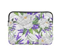 Viola Lavanda Fiori Custodie Protettive Laptop Protettiva Custodie Modello Universale Mens Computer Cover Viaggio per Mac Air 13 Pollici Caso Grande