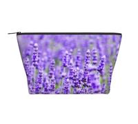 Viola lavanda stampato, Borsa da toilette Borsa per trucco Borsa per cosmetici Borsa da toilette da viaggio portatile