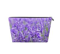 Viola lavanda stampato, Borsa da toilette Borsa per trucco Borsa per cosmetici Borsa da toilette da viaggio portatile