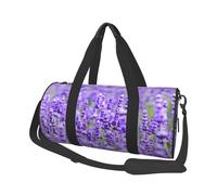 Viola lavanda stampato, Borsone da viaggio di grande capacità Borsa rotonda Borsa da viaggio sportiva Borsa da viaggio Borsa da fitness