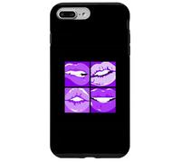 Viola Leggi Le Mie Labbra Grafica Viola Custodia per iPhone 7 Plus/8 Plus