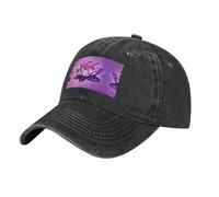Viola Lotus Black Il cappello è traspirante, assorbe il sudore e regolabile, alla moda e versatile, adatto per tutte le stagioni.