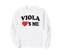 Viola Loves Me Retro Name Felpa