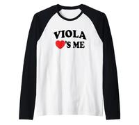 Viola Loves Me Retro Name Maglia con Maniche Raglan