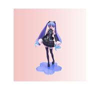 (Viola) Miku Hatsune Carina Ragazza Cuore Auto Desktop Telaio Display Bambola Modello Materiale PVC