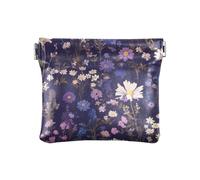 Viola Misterioso Fiore di Modo Delle Donne di Cuoio Contanti Portafoglio Carino Cosmetici Borse per la Borsa per le Donne Bolsa pequena para monedas