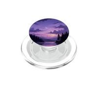 Viola Mistico Luna Natura Foresta Mare Alba Celeste PopSockets PopGrip per MagSafe