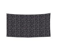 Viola Nero Goth Spooky Stampa Halloween Banner Perfetto Per Halloween Natale Design Unilaterale Forniture Decorazione Del Partito