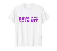 Viola No 0 Days off WT Viola Grafica Maglietta