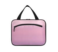 Viola-Rosa Gradiente Appeso Mens Travel Bag Toiletry con gancio, Accessori di Design Toiletry Bag per la mamma Bagno estuche para brochas maquillaje L
