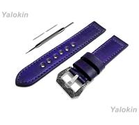 Viola Spazzolato Pelle Fascia per Garmin Approach S50,S44,S40 & D2 Aria -B20