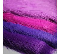 Viola Tessuto in Pelliccia Sintetica Pelo Lungo 12 Cm Shaggy 50x170 Cm per L'artigianato Fai da Te Cosplay Sfondo Foto Prop Fursuit Tappeti Costumi Decorazione(Color:17 Blue Purple)