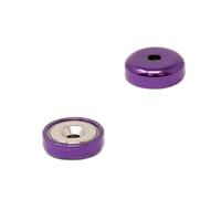 Viola Un Tipo Di Magneta A Pentola Di Neodimio Per Arti, Artigianato, Produzione Di Modelli, Fai -Da -Te, Hobby, Ufficio E Casa - 16mm Dia - Pacco Di 40