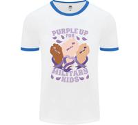 Viola Up per Militare Bambini Militare Brats Uomo Ringer